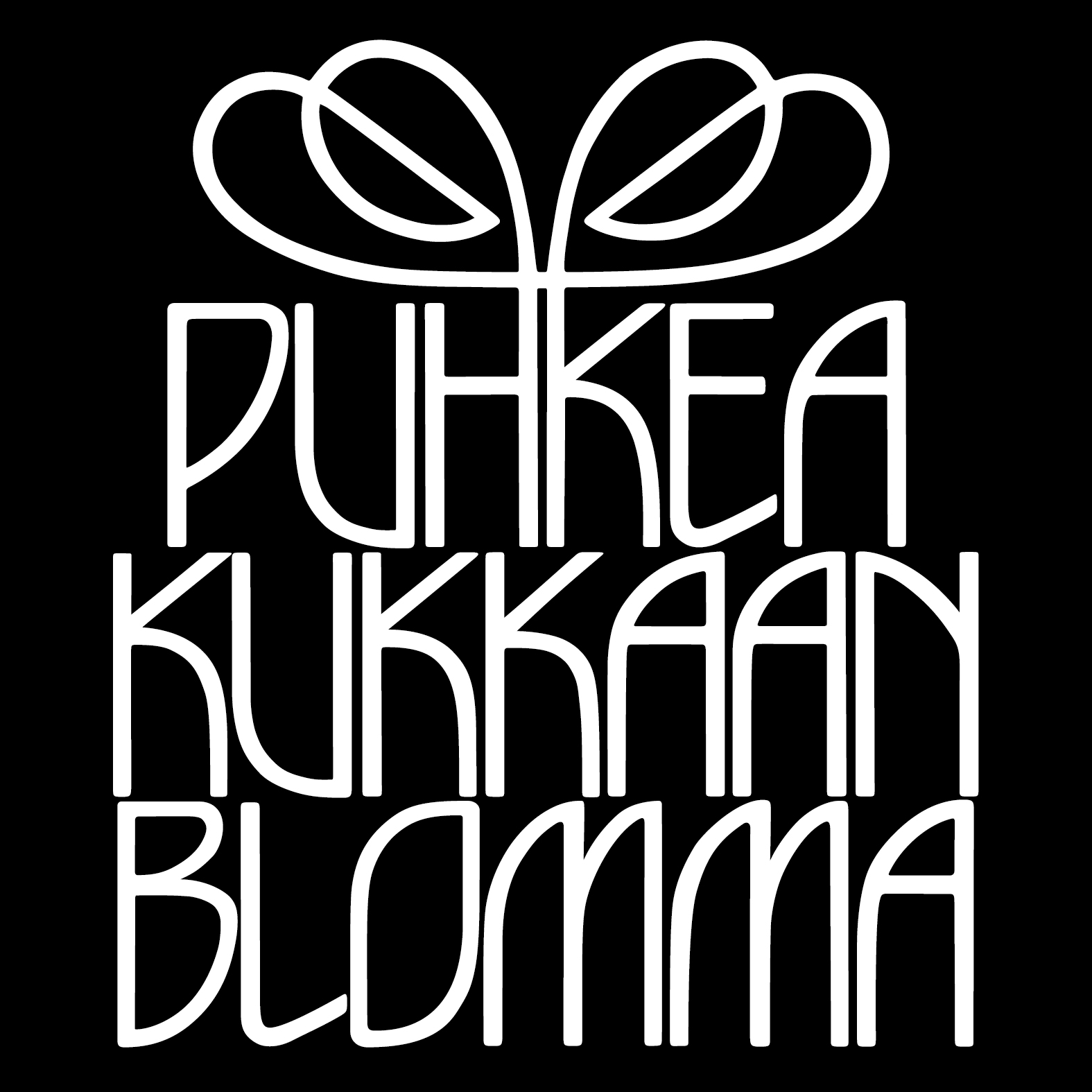 logo design lettering bokstavsillustration puhkea kukkaan blomma