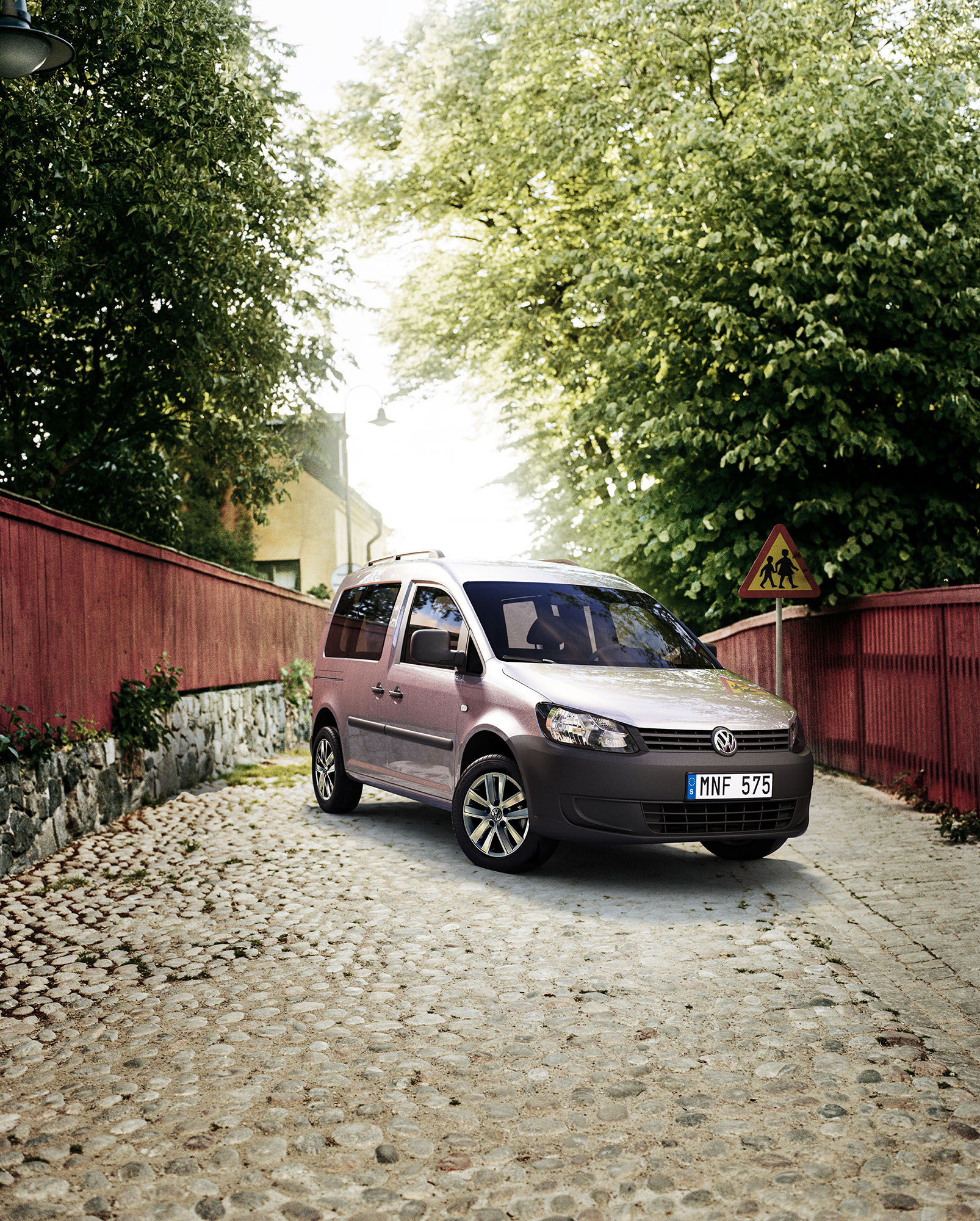 Volkswagen Caddy in the street of bleckhornsparken