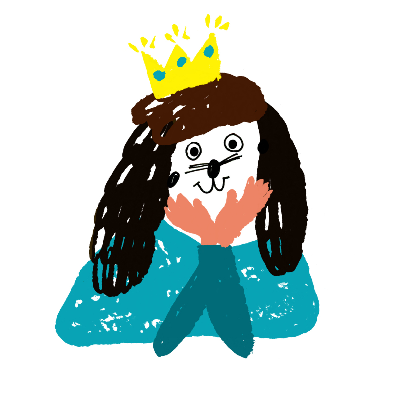 Dog and a crown 