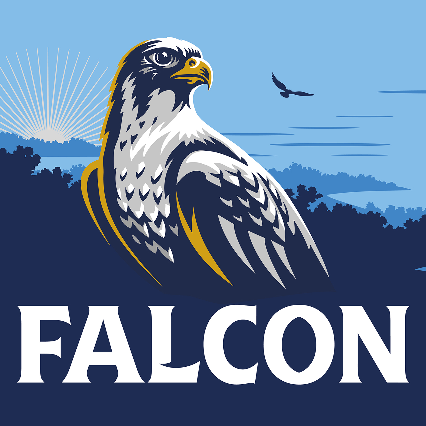 Reedesign Falcon. Skissprocess med olika versioner av falken och mitt sista originalupplägg. Det slutliga originalet utfördes av Chris Mitchell och Yachar Niknam.