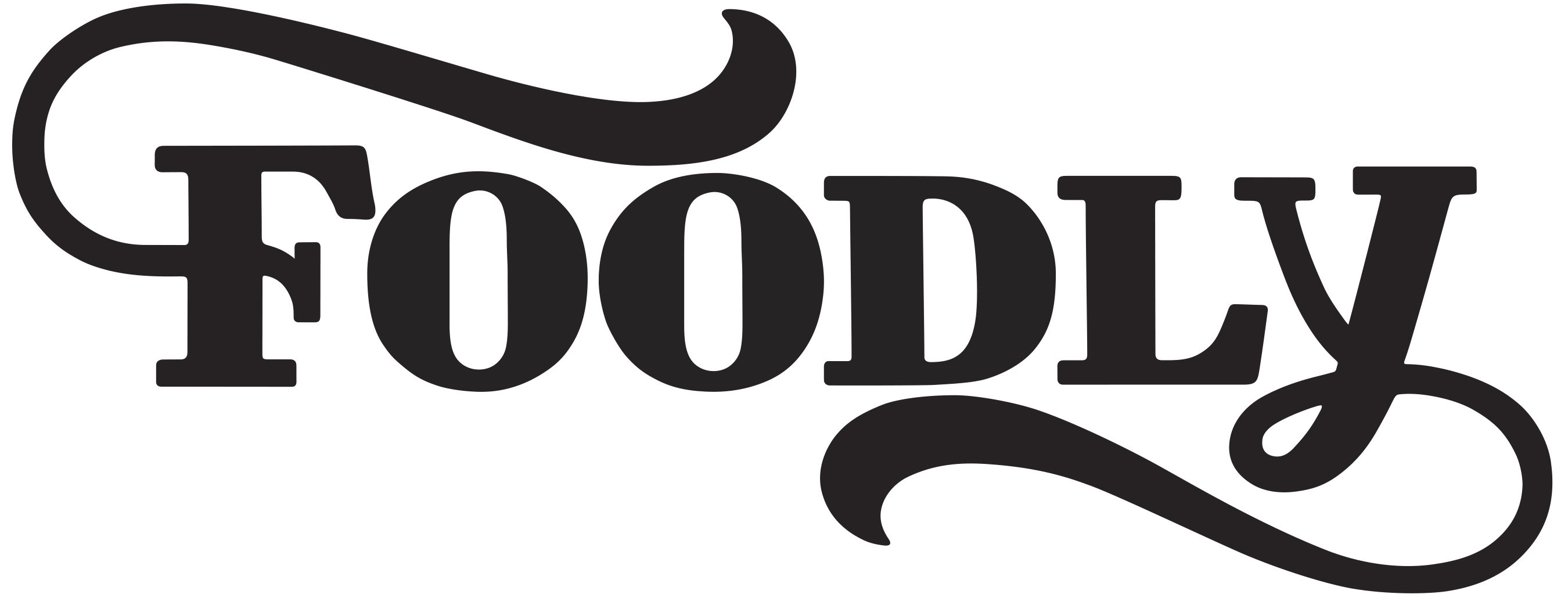 foodly logo design lettering bokstavsillustration handritad typografi food