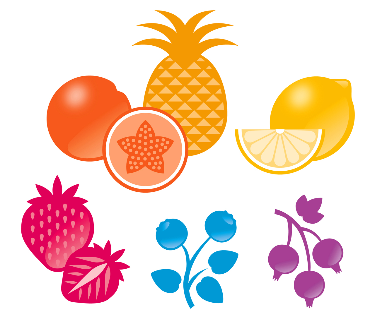 Illustrations for Friggs vitamines