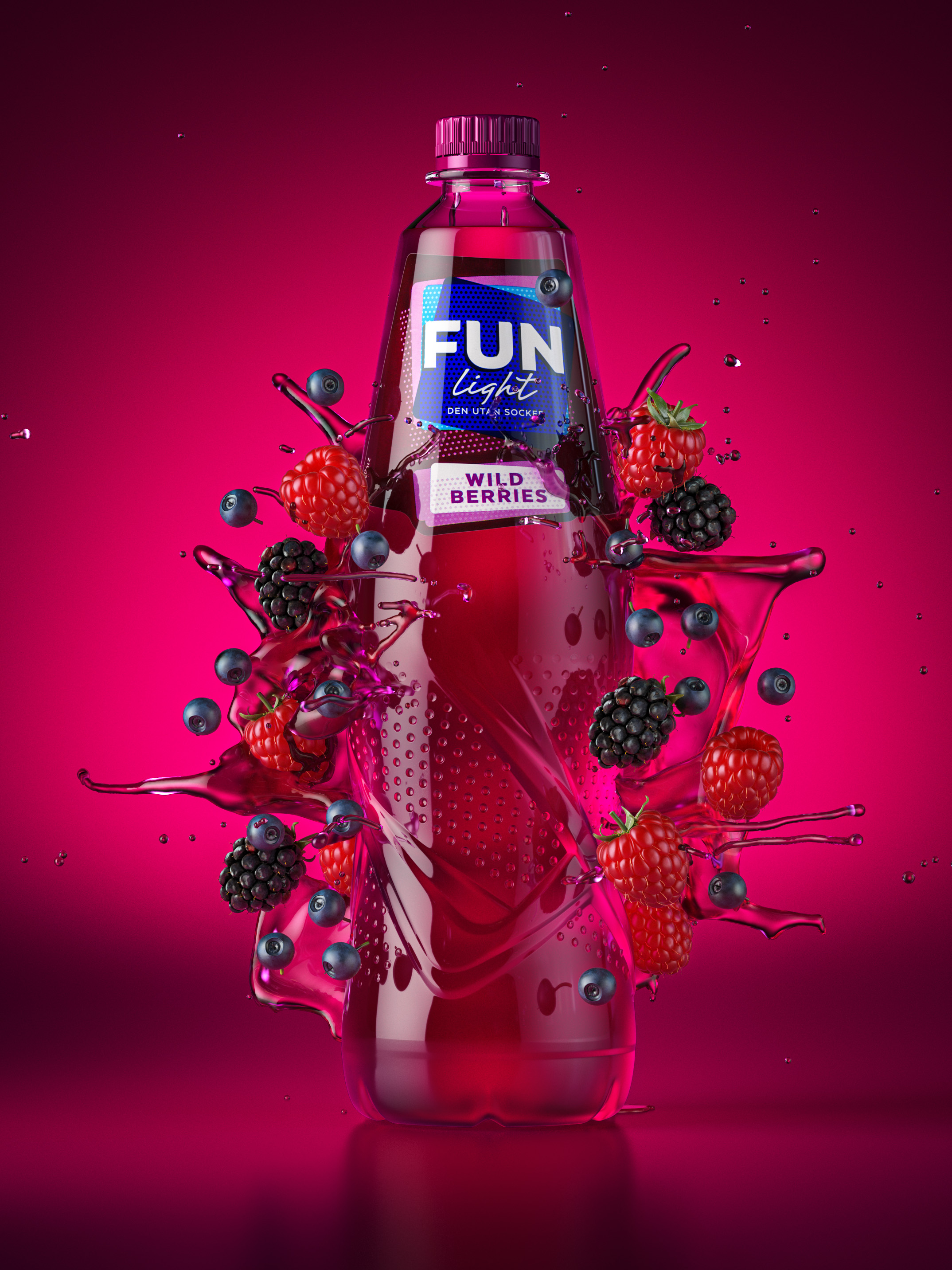 3d modell for funlight bottle design, 3d scanning and retopo. 