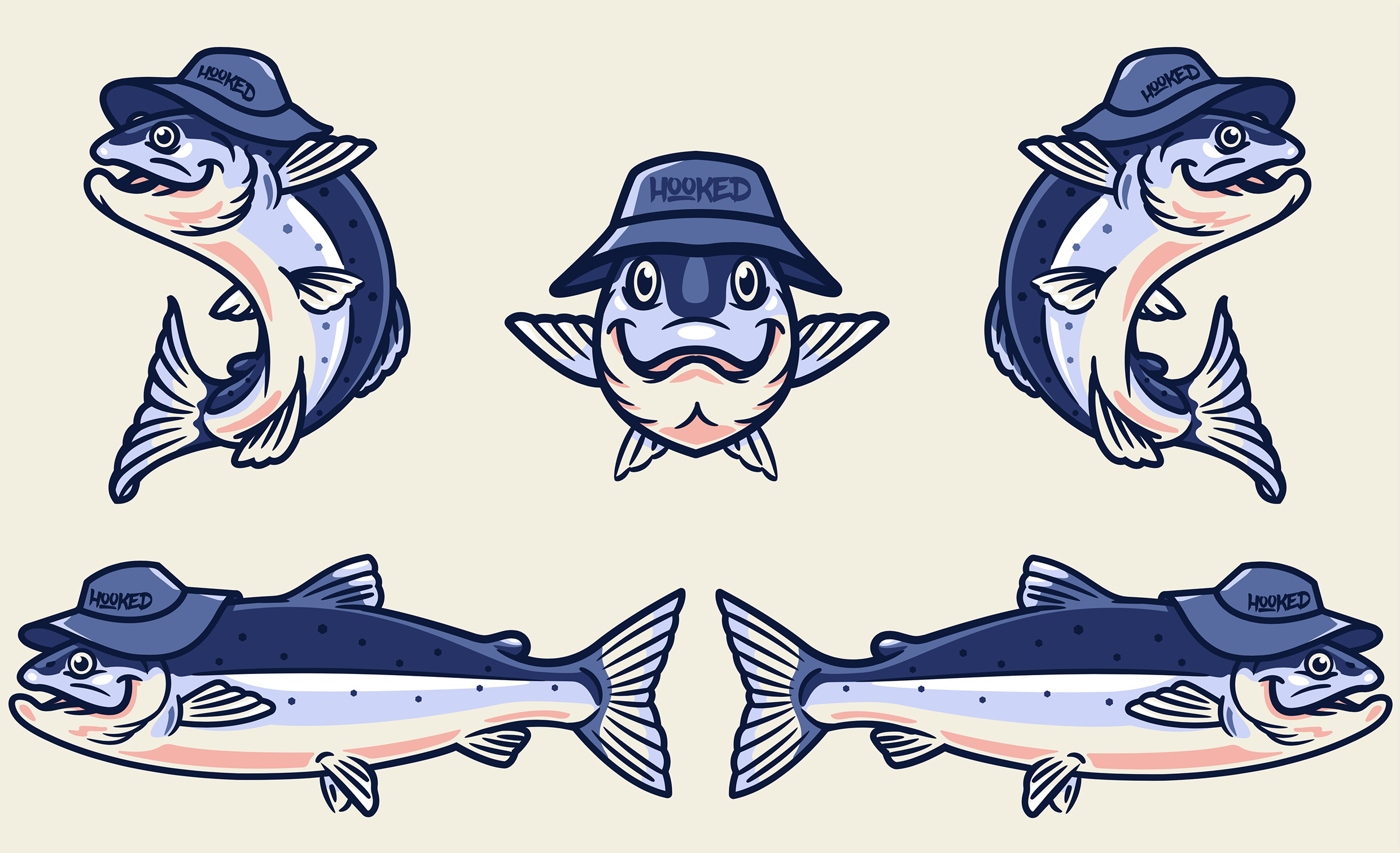 Happy fish for vegan food