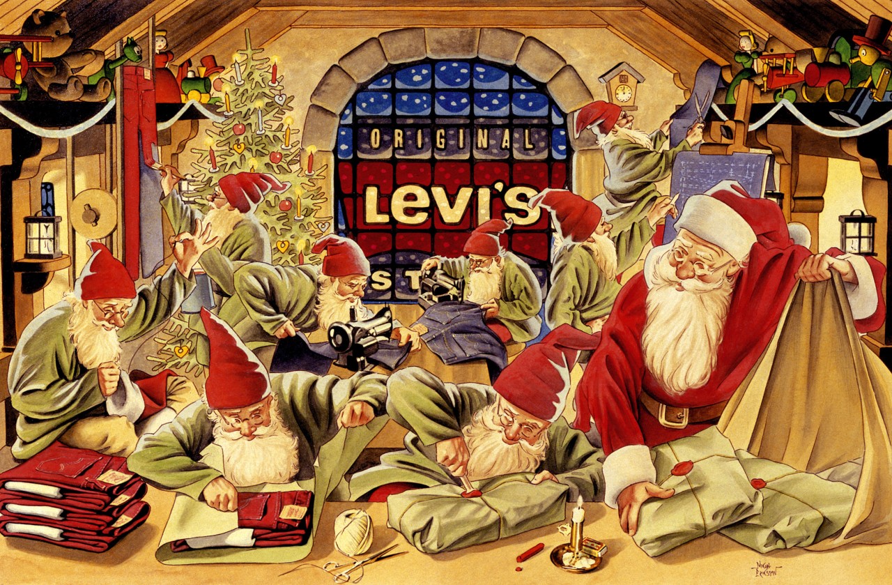 Christmas illustration for Levís