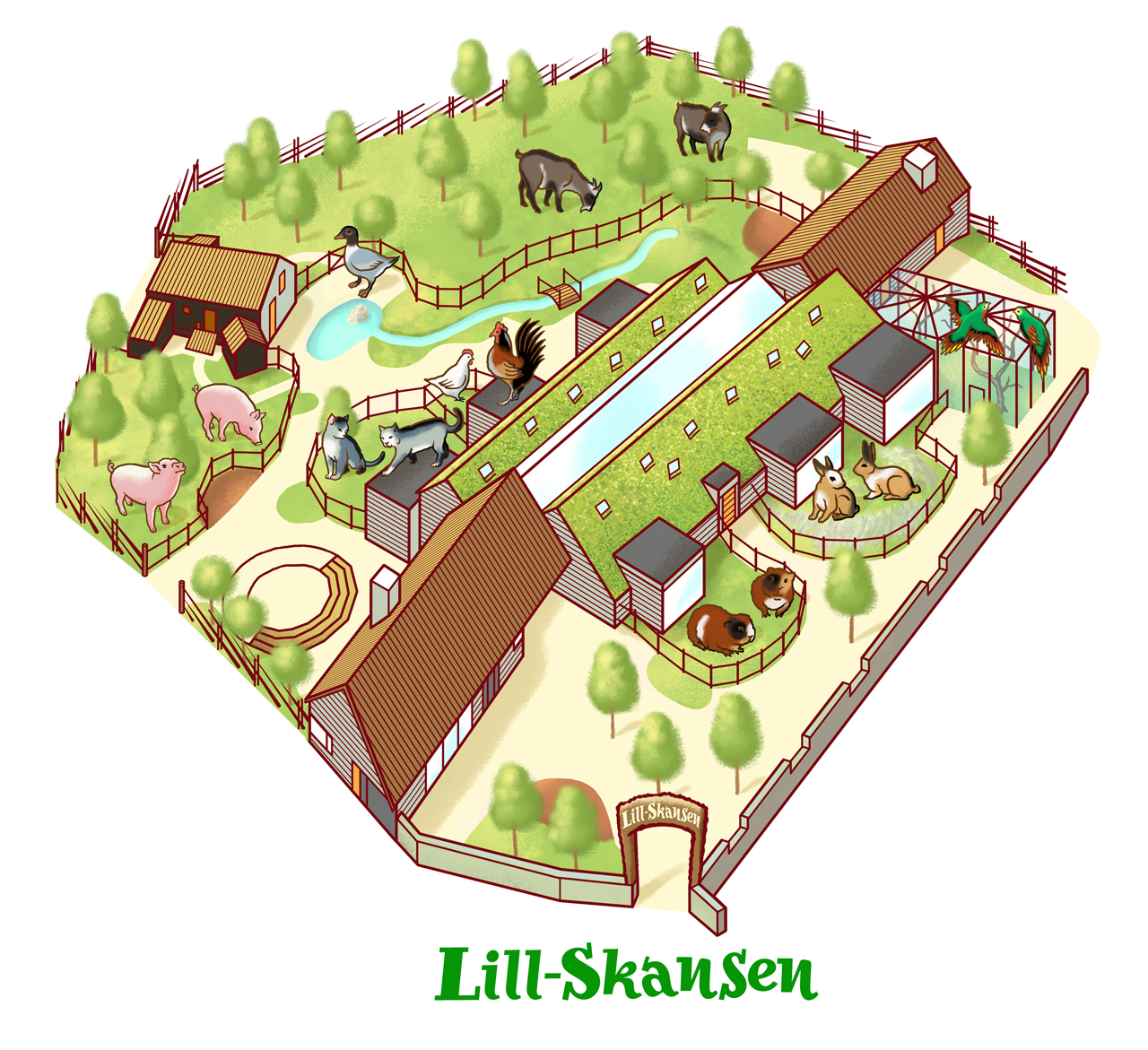 Illustration of a map Lillskansen