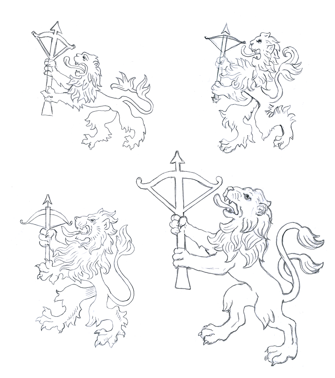 lion, heraldic, coat of arms, chest