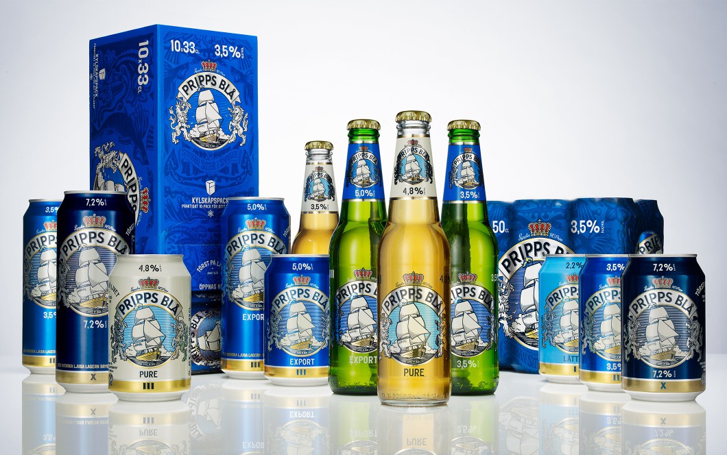 Illustration for a beer label Pripps Julöl