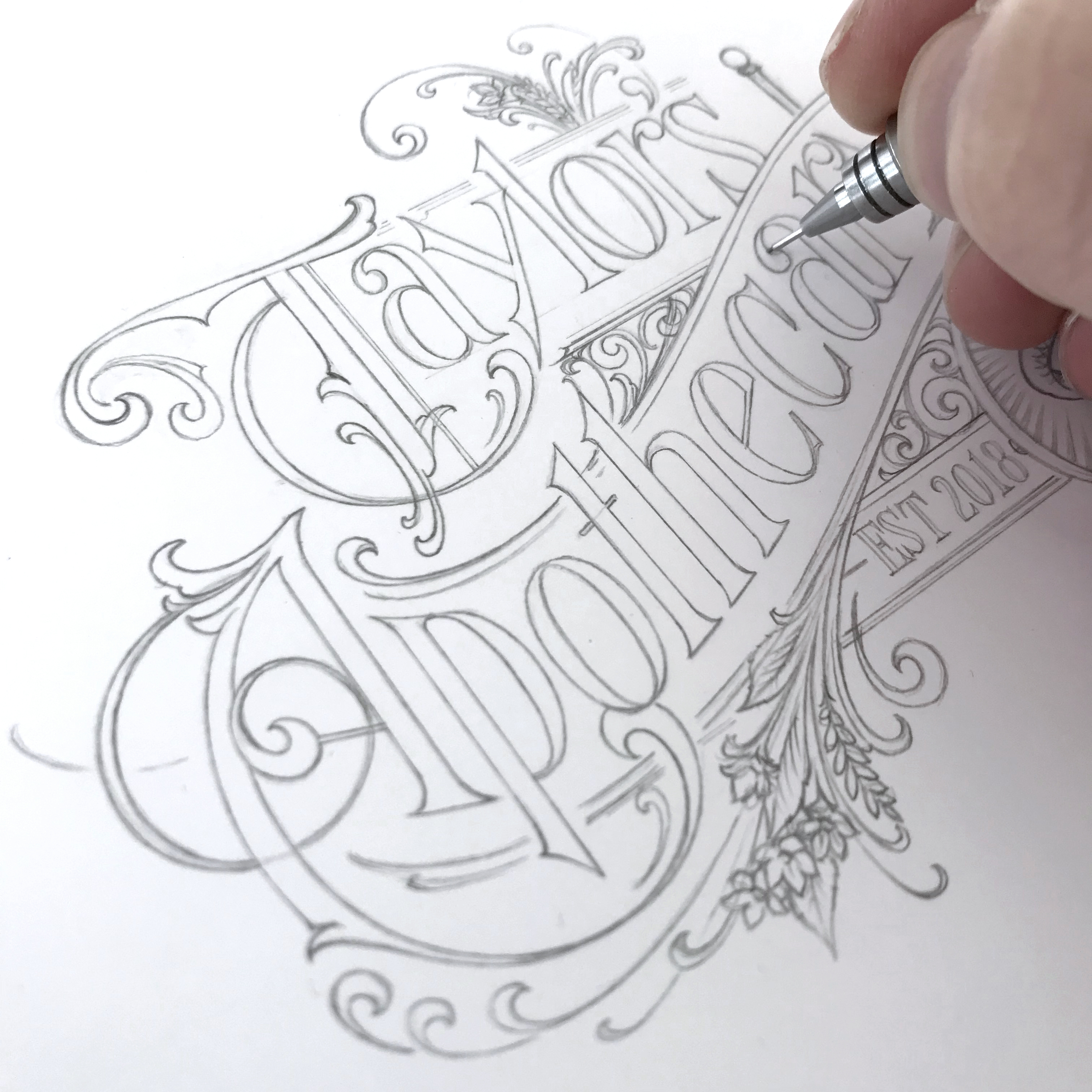 sketch lettering