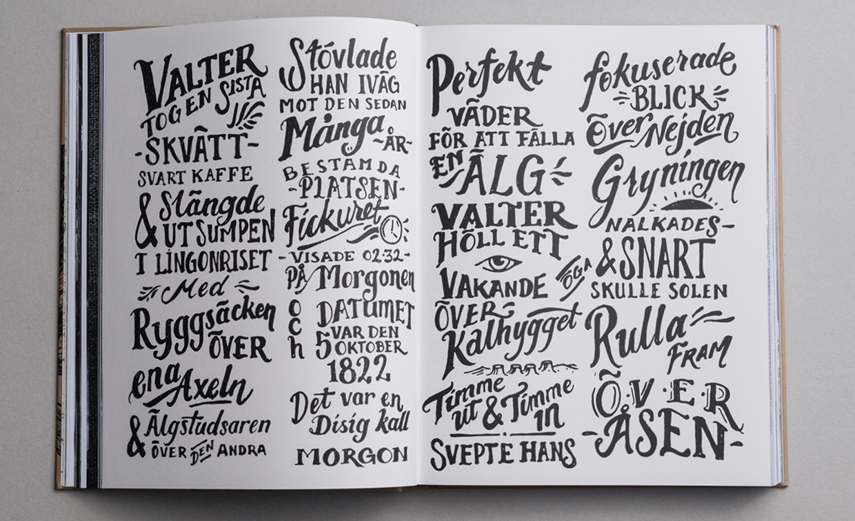 tyography text typo handstil handstyle 