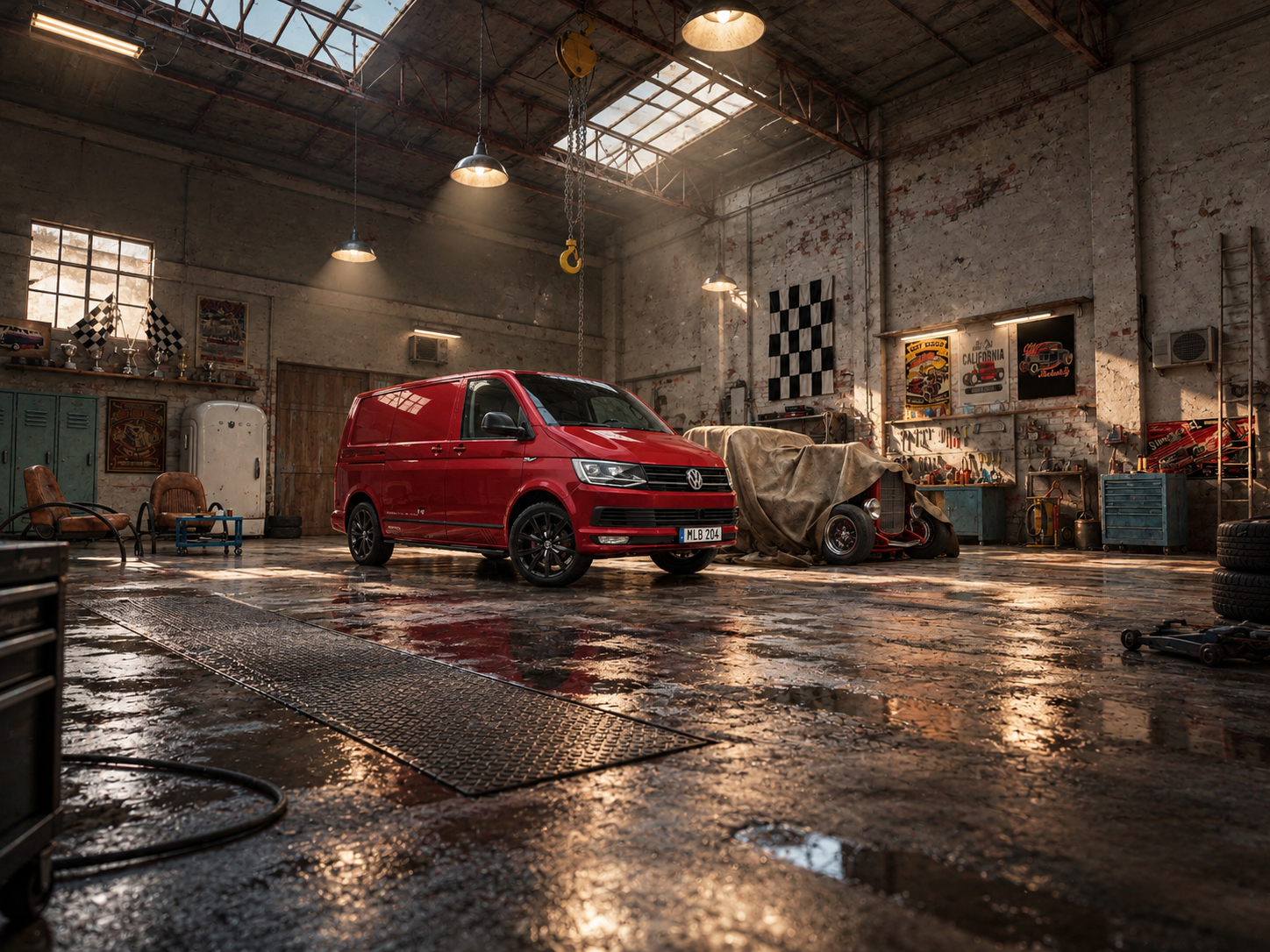 Tranporter vintage workshop