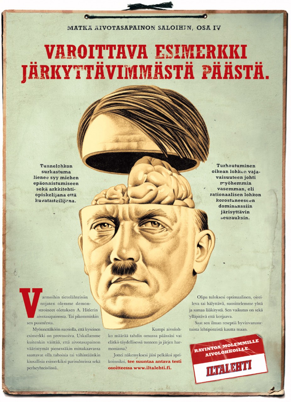 Ad for Iltalehti newspaper