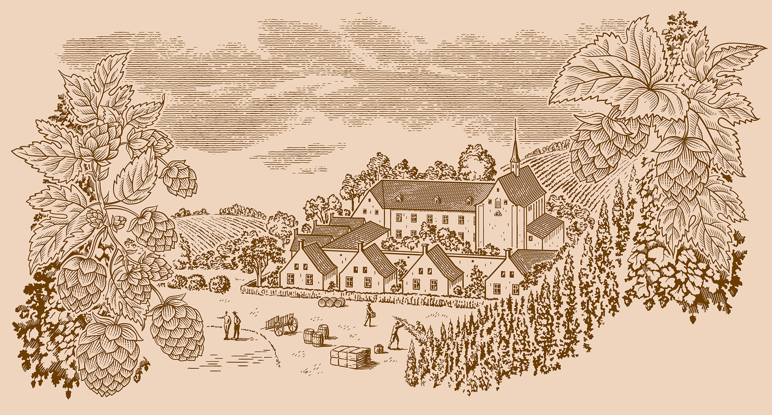 Illustration för a label Ittinger Beer Heineken. 